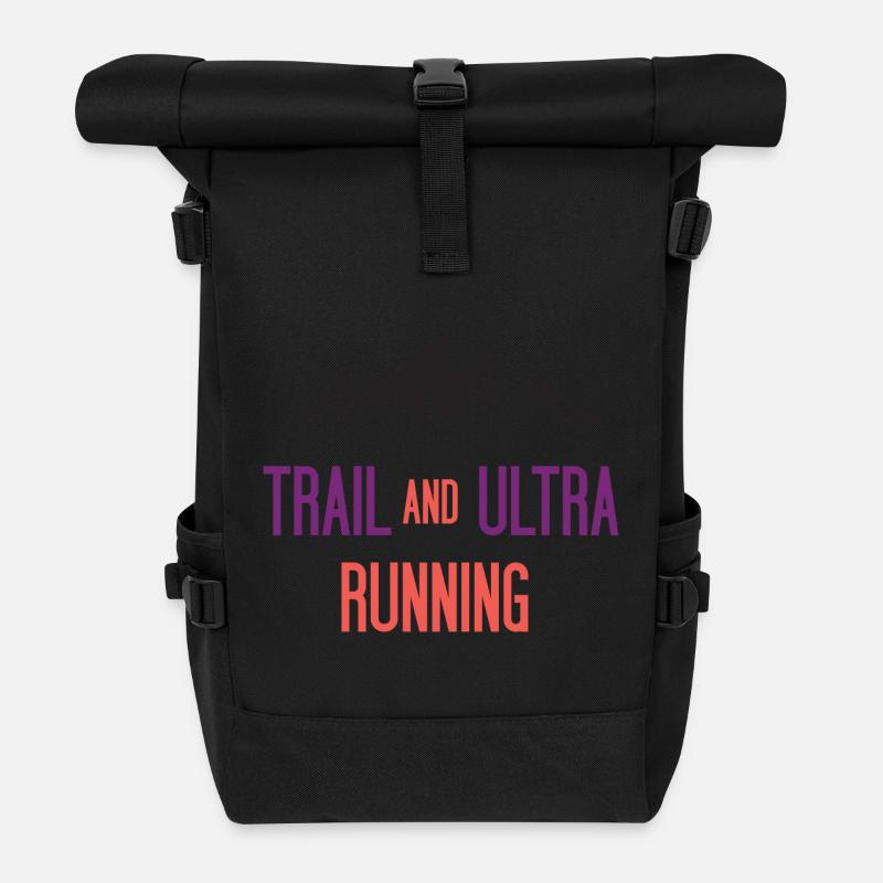 Trail- und Ultraläufe - Rolltop Rucksack - Schwarz