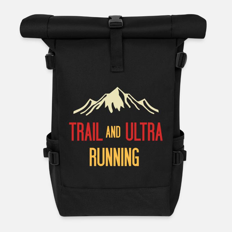 Trail- und Ultraläufe - Rolltop Rucksack - Schwarz