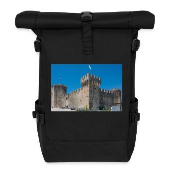 castle and fortress Kamerlengo (Kaštel Kamerlengo) - Roll Top Backpack - black - Front