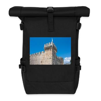 castle and fortress Kamerlengo (Kaštel Kamerlengo) - Roll Top Backpack - black - Front