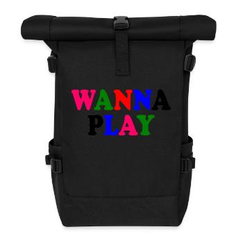 Wanna play - Sac à dos roll top - noir - Devant