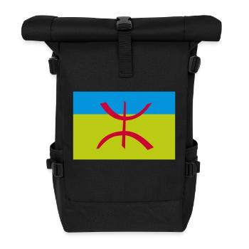 Berber Amazigh Flag Algeria - Roll Top Backpack - black - Front