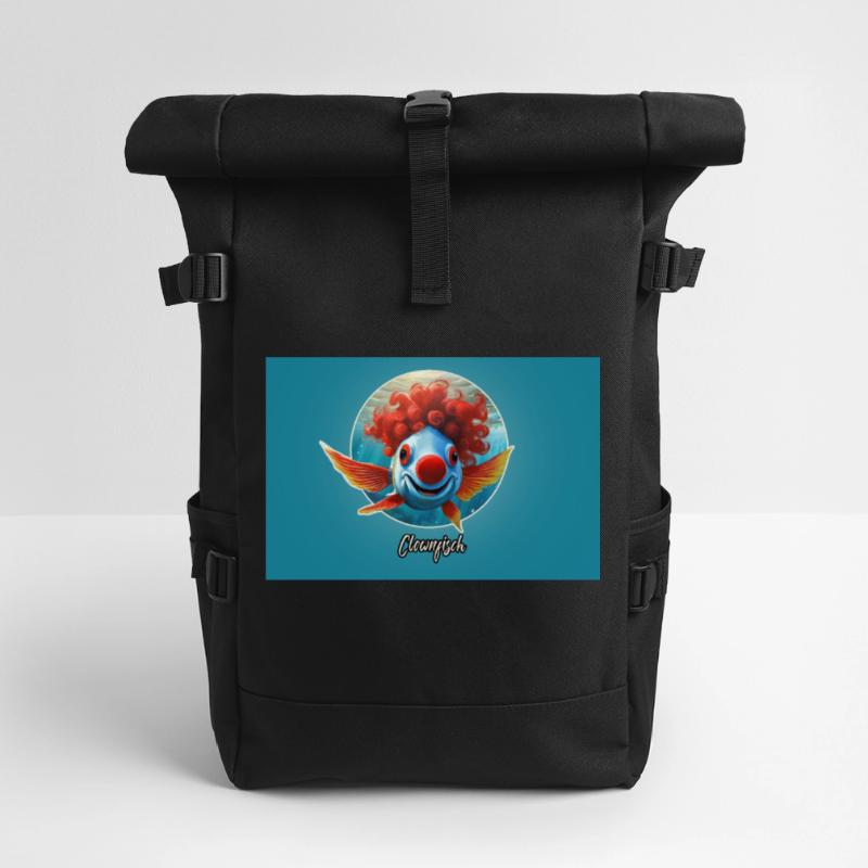 Pun ambiguous german expression - Clownfish Roll Top Backpack