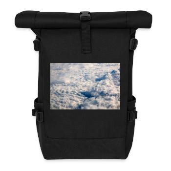 Cloud Formations and the alps near the Zugspitze - Roll Top Backpack - black - Front