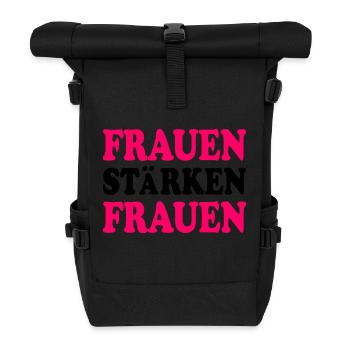 Les femmes autonomisent les femmes - Sac à dos roll top - noir - Devant