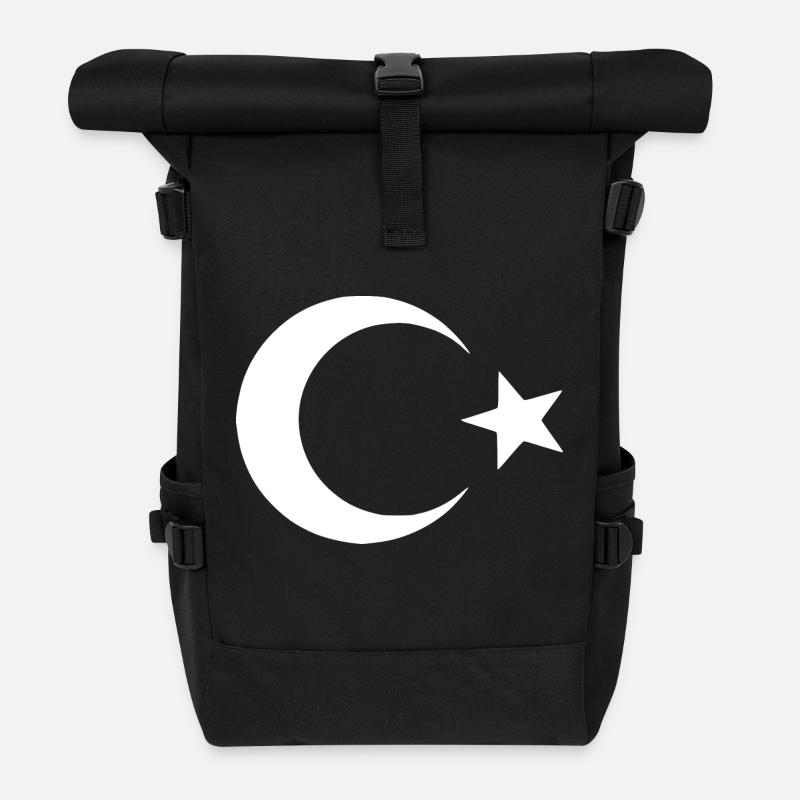 Ouïghours - Sac à dos roll top - noir