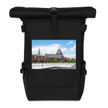 Aarhus Custom House (Toldboden) Aarhus City - Roll Top Backpack - black - Front