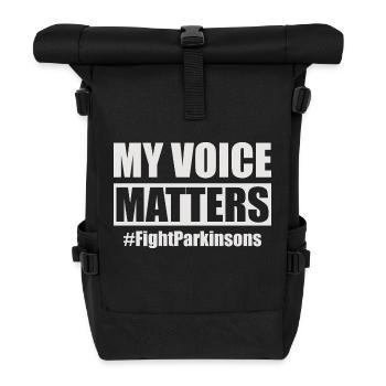 Drôle de sensibilisation à la maladie de Parkinson - Sac à dos roll top - noir - Devant