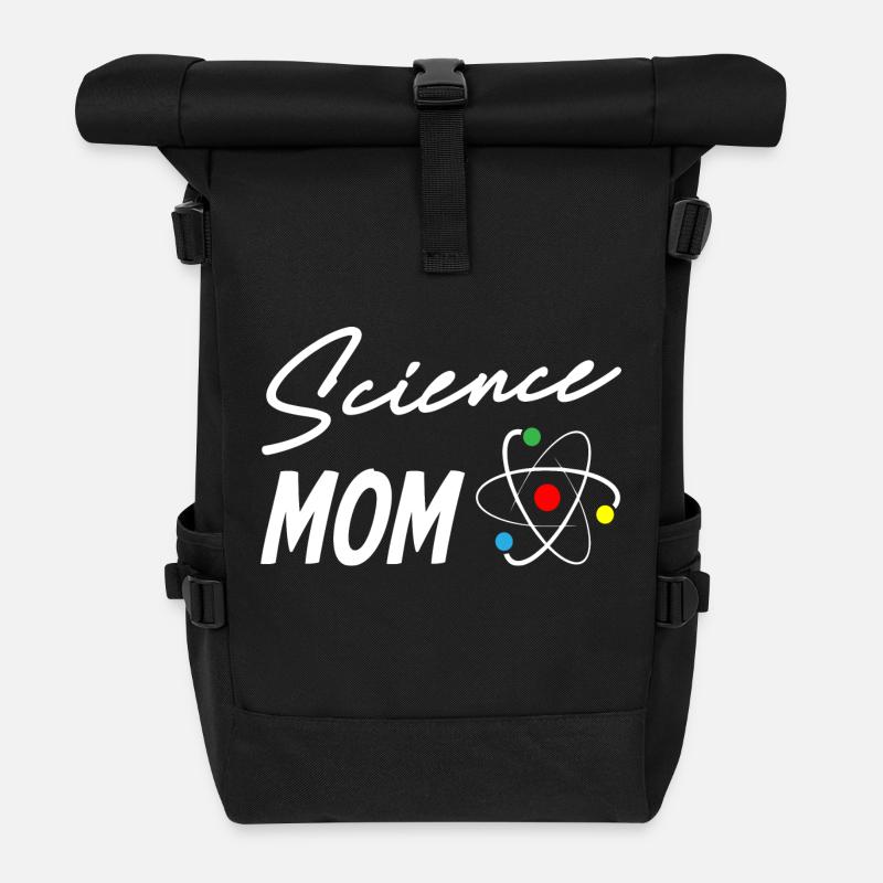 Science Mom - Rolltop Rucksack - Schwarz