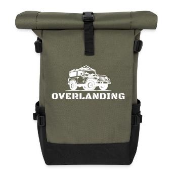Overlanding Accessories, Overlanding Gear, Offroad - Roll Top Backpack - olive/black - Front
