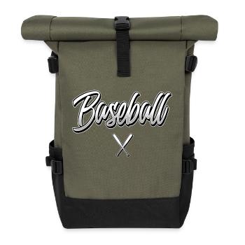 Baseball - Rolltop Rucksack - Olive/Schwarz - Vorne