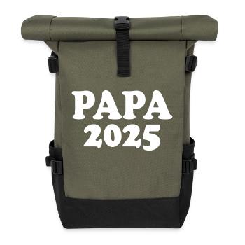 Papa 2025 - Rolltop Rucksack - Olive/Schwarz - Vorne