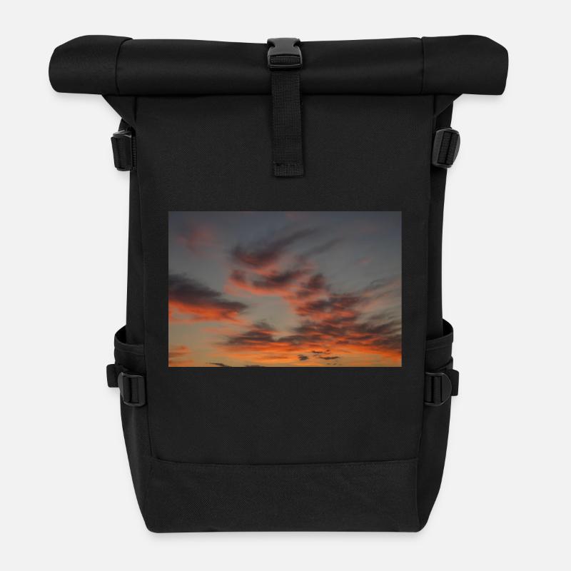 Feuerhimmel - Rolltop Rucksack - Schwarz
