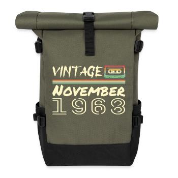 Legendary Since November 1968 - November 1968 - Roll Top Backpack - olive/black - Front