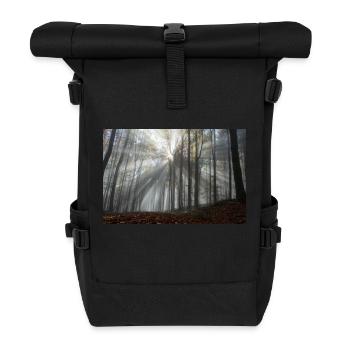 The glow of the forest - Roll Top Backpack - black - Front