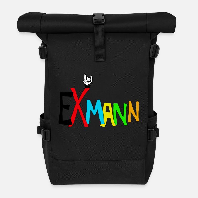 exmann - Rolltop Rucksack - Schwarz