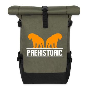 Säbelzahntiger - Rolltop Rucksack - Olive/Schwarz - Vorne
