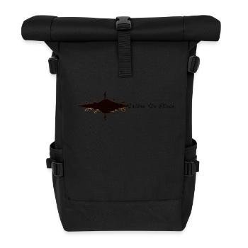 Besser dort sein - Rolltop Rucksack - Schwarz - Vorne