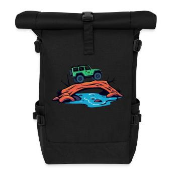 Off-road vehicles - Roll Top Backpack - black - Front