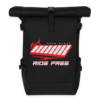 Path blaze roar ride free - Roll Top Backpack - black - Front