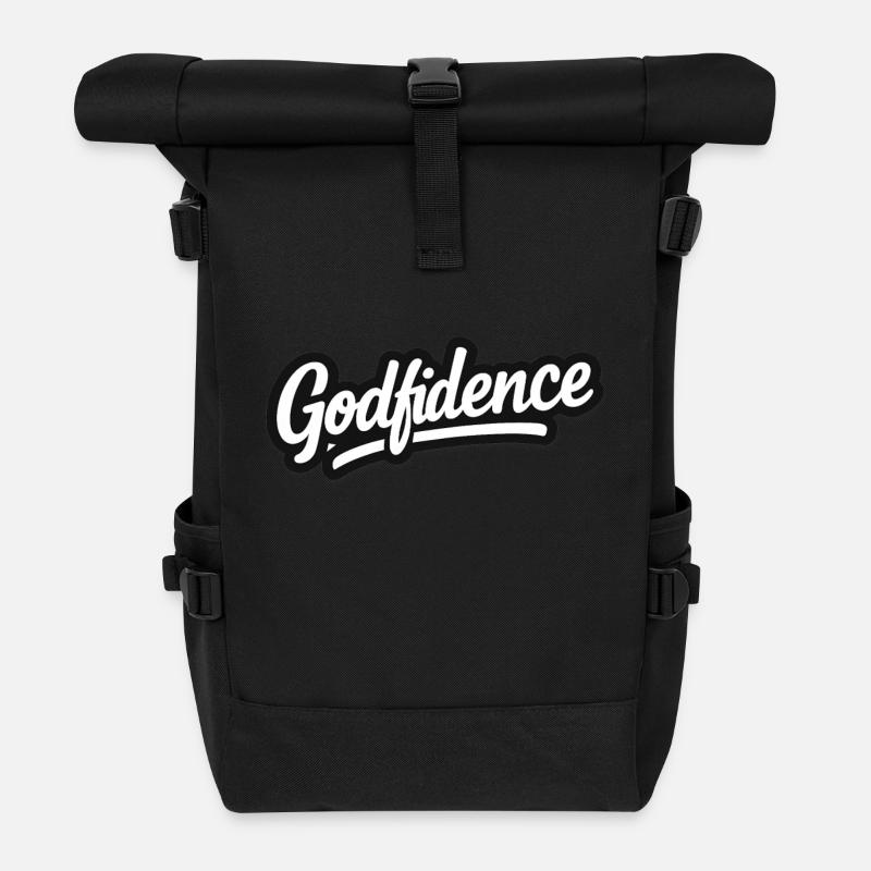 Divinité - Sac à dos roll top - noir