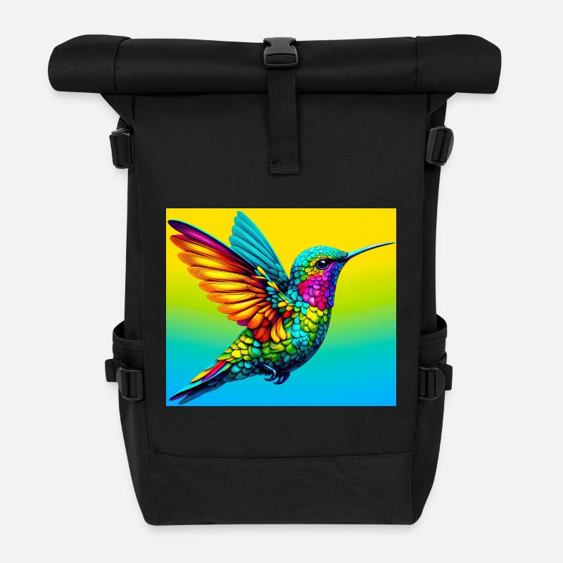 Kolibri - Rolltop Rucksack - Schwarz