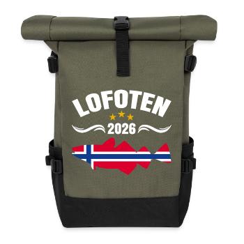 Lofoten 2026 - Rolltop Rucksack - Olive/Schwarz - Vorne