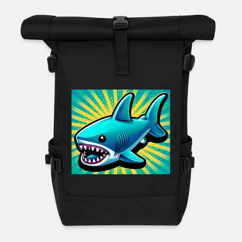 Hai - Rolltop Rucksack - Schwarz