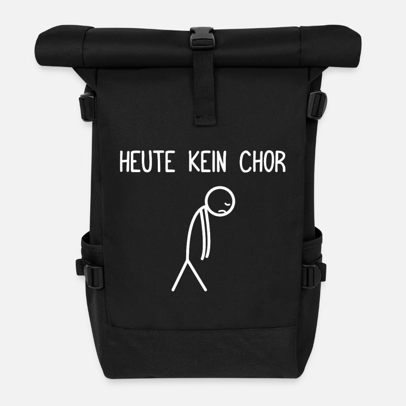 Heute kein Chor Dirigent Chorleiter Dirigenten - Rolltop Rucksack - Schwarz