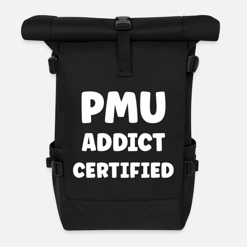 Humour PMU - Sac à dos roll top - noir
