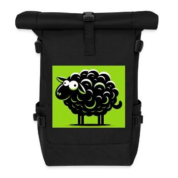 Mouton noir - Sac à dos roll top - noir - Devant