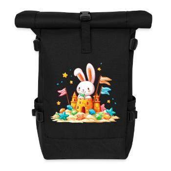 Bunny on the Beach Sandpit - Sac à dos roll top - noir - Devant