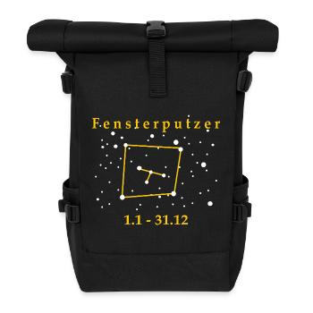 Window Cleaner Zodiac Cleaner Building Cleaner - Roll Top Backpack - black - Front