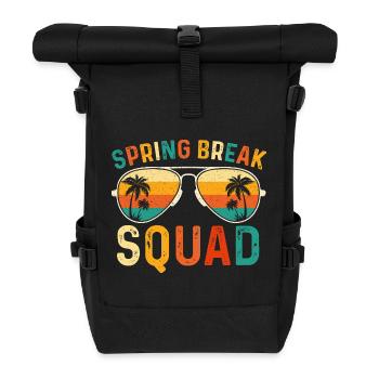 Spring Break Squad Girls Trip Beach Cruise 2026 - Roll Top Backpack - black - Front
