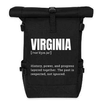 Virginia: History, Power and Progress - Roll Top Backpack - black - Front