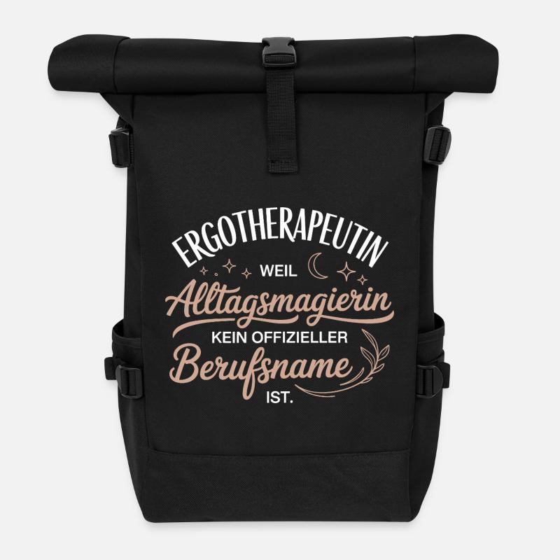 Ergotherapeutin Ergo Praxis Team Ergotherapie - Rolltop Rucksack - Schwarz