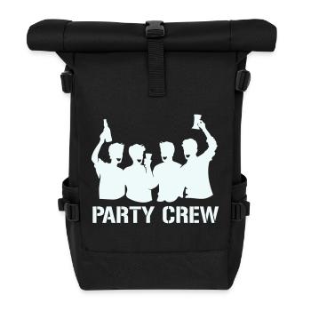 Party Crew Silhouette with Cheers - Roll Top Backpack - black - Front