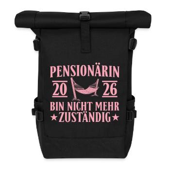 Pensioner 2026 - No longer responsible gift - Roll Top Backpack - black - Front