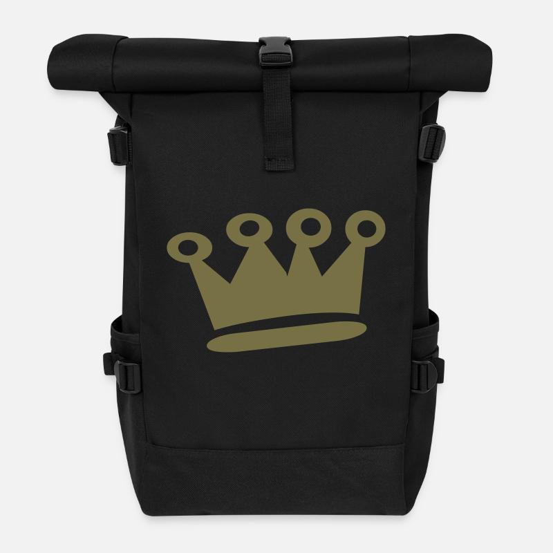Krone - Rolltop Rucksack - Schwarz