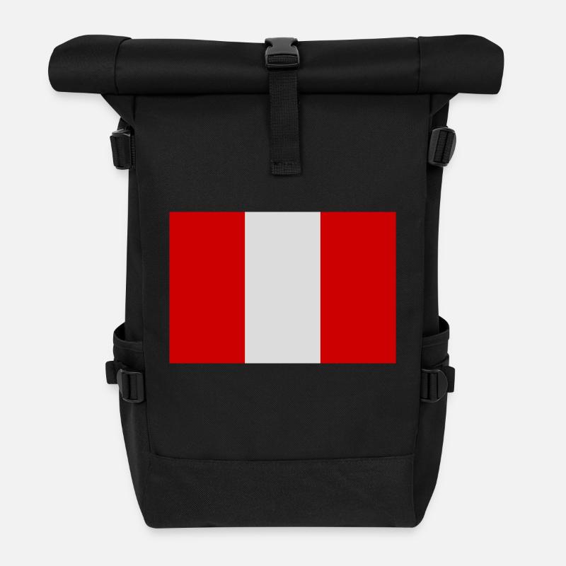 Pérou - Sac à dos roll top - noir