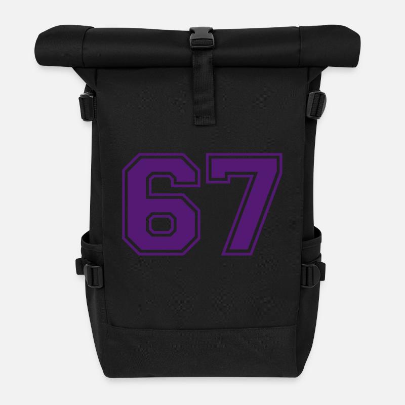 67 - Rolltop Rucksack - Schwarz