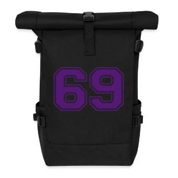 69 - Rolltop Rucksack - Schwarz - Vorne