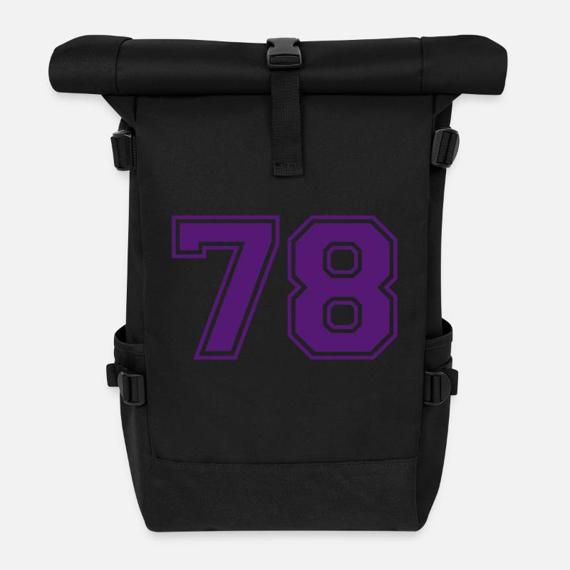 78 - Rolltop Rucksack - Schwarz