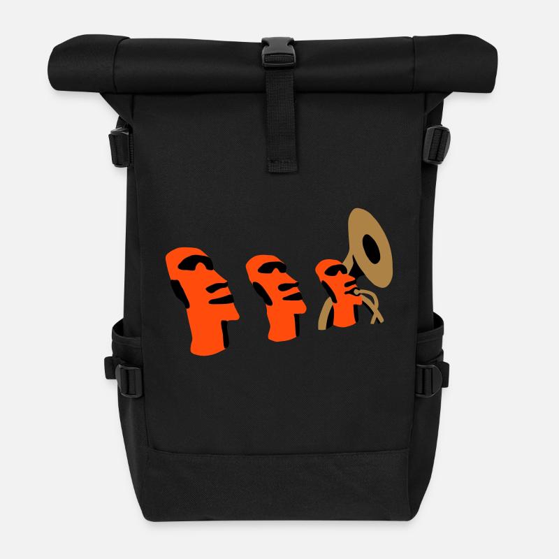 sousaphone rapa nui - Rolltop Rucksack - Schwarz