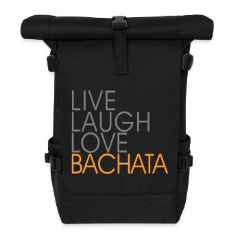 Vivre d'amour de rire Bachata - Sac à dos roll top - noir - Devant