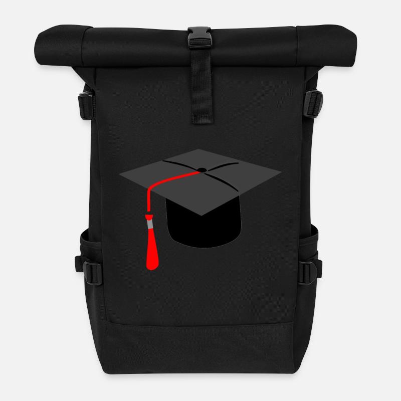 diplômé - Sac à dos roll top - noir