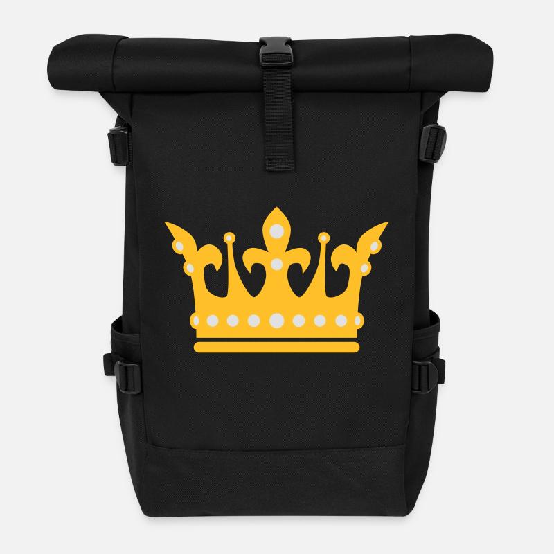 2c Couronne / Couronne - Sac à dos roll top - noir