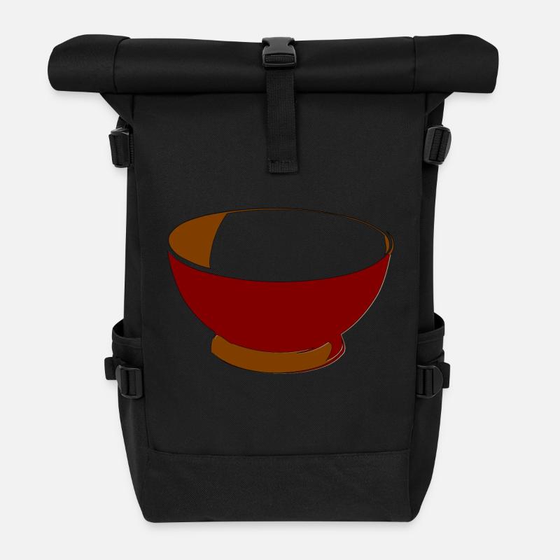 Schüssel - Rolltop Rucksack - Schwarz