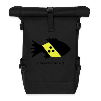 poissons aveugles, aveugles maladroit dork aveugle - Sac à dos roll top - noir - Devant