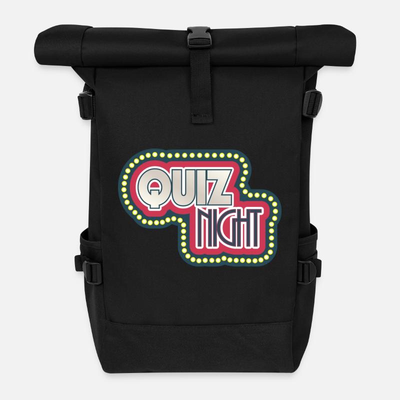 Quiz Night / Playshirt - Sac à dos roll top - noir